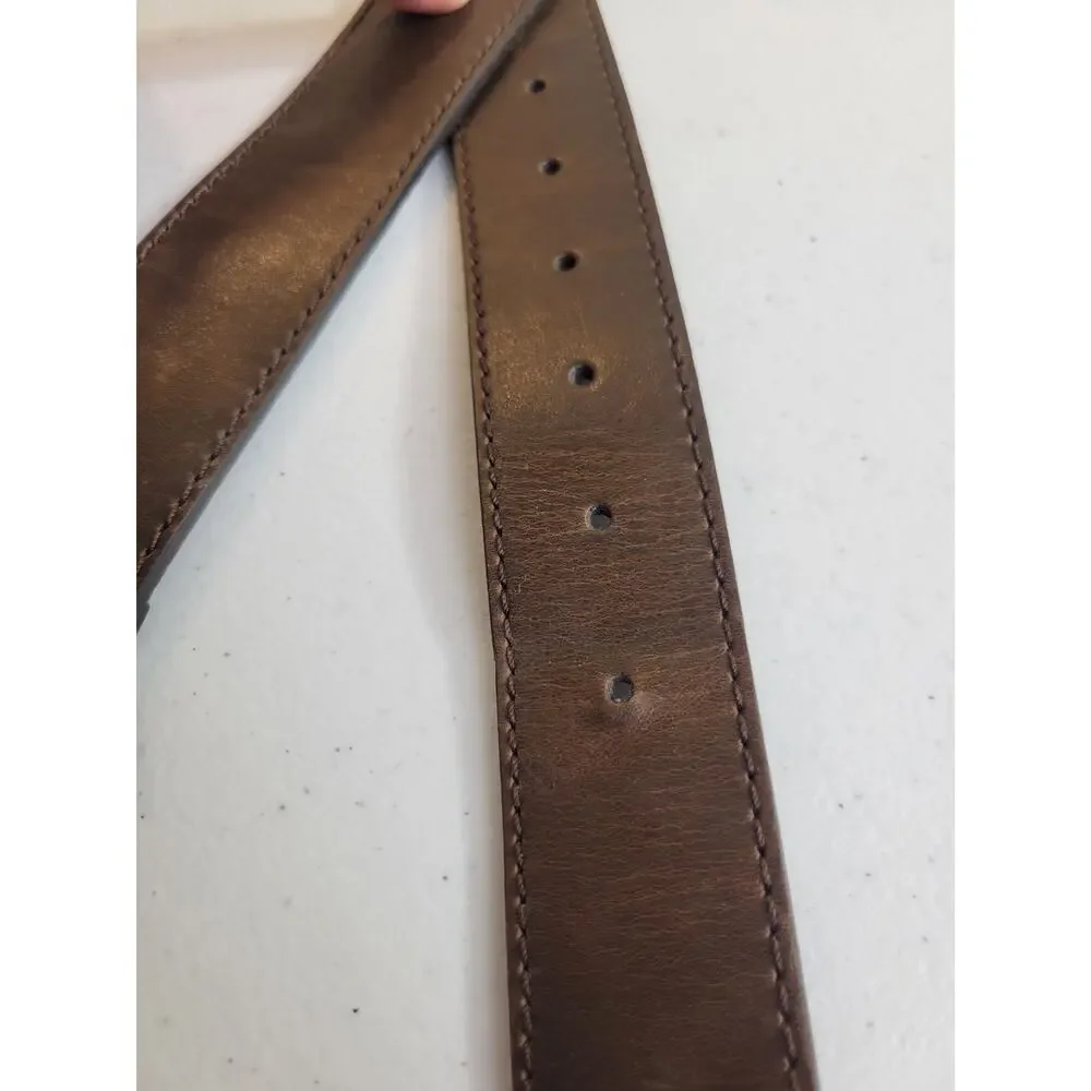 Casual Belt Brown‎ Faux Leather Formal Business Work Office Men's Size XL